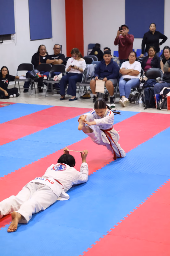Exhibición de técnicas de Taekwondo Monterrey Cumbres